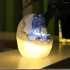 Veilleuses Dinosaure Lumière Pour Enfants 3D Oeuf Glowing Jouet Lampe De Chevet Décoration De Noël Cadeaux D'anniversaire