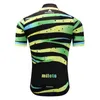 Jackets de corrida Strip Green Cycling Jersey Clothing Summer Sport Bike Tops Use mangas curtas