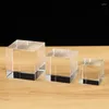 Decorative Figurines 1 PC No Air Bubble High Quality K9 Optical Crystal Cube Block For Lasering DIY Paperweight Home Decoration