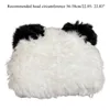 Berets Plush Panda Hat Bear Ear Little Devil Cute Funny Skullies Beanie Faux Fur R7RF