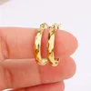 Hoop Earrings & Huggie Stainless Steel Small Earring For Women Gold Color Round Shape Wholesale Ear Accessories Fashion Jewelry 2023