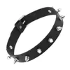 Choker Chokers Punk Grunge Emo Spikes Collar PUレザーコスプレ女性のためのセクシーなジュエリーゴシックネックレスkpop harajukuアクセサリーBloo22