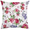 Pillow Pink Roses Floral Modern Fashion Nordic Simple Pillowcase Decorative Sofa Seat Throw Pillows