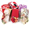 Bow Ties 2023 High Quality Brand Casual Blending Flower Decorate Fashion Neck Tie For Men 5CM Slim With Gift Box