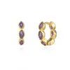 Hoopörhängen Classic CZ Zircon for Women Girls Minimalist Ins Circle Piercing Colorful Trend Wedding Jewelry EH280