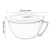 Bowls Stainless Steel Instant Noodle Bowl Double Lid With Handle Cup Ramen Soup Insulated Fresh Box Rice