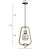 Lampes suspendues 1Pc Creative Vintage Industriel Suspendu Plafonnier Home Bar Lustre Restaurant Veilleuse (Sans Ampoule)