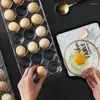 Storage Boxes 12/14/21 Grids Egg Box Tray Containers Kitchen Refrigerator Eggs Transparent Dispenser Airtight Fresh Preservation