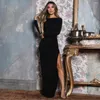 Robes décontractées femmes Sexy dos nu fendu à manches longues Maxi robe fendue filles Clubwear fête porter Vestidos taille haute étage longueur gaine