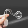 Large Size Bubble Curved Oil Burners Glass Pipes Pyrex Banger Oil Nail Water Pipe 45 90 Degree 10mm 14mm 18mm Male Female Fot Dab Rig Bong