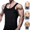 Intimo modellante per il corpo da uomo Gilet dimagrante Shaper Camicia a compressione toracica Abs Addome Slim Canotte Tummy Control Shapewear Vita Trainer