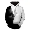 Sweat à capuche homme Figure géométrique 3D sweat imprimé haute qualité Harajuku Streetwear drôle mode pull décontracté