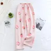 Women's Sleepwear 2023 Fashion Winter Women's Quilted Pajama Pants Warm Home Loose Comfortable Elastic Waist Cute Cartoon