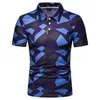 Polos para hombres Camuflaje Hombres Polo Camisa Tops de verano Ropa de manga corta para la playa Hawaiana Casual