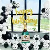 Party Decoration Football Balloons Födelsedagsdekorationer Folie Globos Kids Boy Cup Number Balloon Ball Soccer Sports Supplies för honom