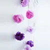 야간 조명 Mycyk Purple Flower Led String Lighting 1.5/3m 10/20LED 배터리 전원 Xmas Holiday Valentine 'Day Party Fairy Decor