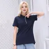 Women's Polos Figure Colors 2023 Summer Brand Camisa Solid Shirt Women Slim Short Sleeve Femme Casual Shirts Clothes