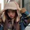 Berets Simple Cycling Hat Lace-Up Wrinkle-free Fall Winter Girls Bomber Riding Earflap Cap Casual For Vacation