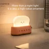 Veilleuses Mignon Toast Lampe LED Lumière Machine À Pain Lampes USB Rechargeable Table De Chevet Décoration Pour Chambre Enfant Enfants Cadeau