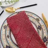 Bordservete uppsättning av 6 polyester bomull för el dekorativt bröllop kök hem daglig användning anpassad storlek matsal tyg servetter