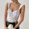 Camisoles Tanks Women's Lace Sexig Vackra Back Mesh Street Style Tube Top Corset Camisole Padded