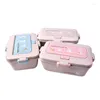 Dinnerware Sets Super Quality Wheat Straw Insulated Bag Lunch Box Charming For Kids Heated With Soup Bowl Cereal