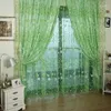 Curtain 2 Pieces/pair Chic Room Floral Pattern Voile Window Sheer Panel Drapes