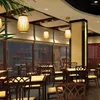 Подвесные лампы Японский ресторан китайский творческий свет одиночная голова коридор овчины