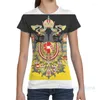 Magliette da uomo Stilizzata Impero austriaco Bandiera Uomo T-Shirt Donna All Over Stampa Moda Ragazza Camicia Ragazzo Supera le magliette a maniche corte