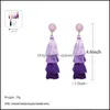 Dangle Chandelier High Quality Colorf Tassels Earrings Boho Fourlayer Tassel Drop For Women Fashion Jewelry Gift Wholesalez Deliver Dhd4U