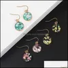 Dangle Chandelier Resin Shell Paper Waterdrop Earring Geometric Golden Plated Dangles Charm Fashion Jewelry For Women Girl Y Drop Dhv7I