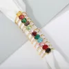 Anneaux de mariage 12 pierre de naissance couleur ovale coupe zircone cubique pour les femmes Banquet fête bijoux cadeau classique