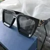 Miljonär solglasögon för män vita grå solskuggor designer solglasögon gafas de sol uv400 skyddsglasögon med låda med låda