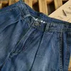 Jeans da donna a gamba larga 2023 Y2k Streetwear Pantaloni vintage a vita alta Casual semplici bottoni blu Pantaloni lunghi in denim dritto da donna