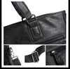 Porte-documents hommes luxe en cuir de vache sacs d'affaires hommes noir porte-documents homme épaule sac de messager fourre-tout ordinateur sac à main