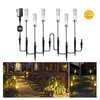 Pcs LED Voie Lumières Basse Tension Durable Extensible Jardin Paysage Éclairage Lampe Extérieure Patio Cour UE US Plug