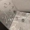 収納ボックス透明なジュエリーバッグシールアンチ酸化マルチグリッドブックネックレスイヤリングイヤスタッドダストプルーフ