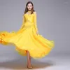 Stage Wear Elegant Ballroom Dance Dress Women Waltz Competition Standard Lady Flamenco Costumes Modern Clothing