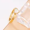 Pierścionki ślubne Pierścień Opal Serca ze stali nierdzewnej dla kobiet złoto kolor mody Akcesoria biżuterii