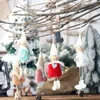 Decorazioni natalizie Angelo peluche bambola ragazza sci ciondolo decorazione albero per la casa festa di Natale regalo per bambini camera da letto