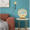 Table Lamps Modern Creative Retro Led Hourglass Lamp Craft 3D Natural Landscape Flowing Sand Picture Moving Station