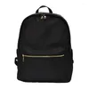 Sac à dos mode couleur unie en Nylon matériau imperméable Simple Durable dames sac à bagages décontracté grande capacité étudiant école M L