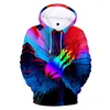 Męskie bluzy biodra hipster moda Niebieski płomień sport Hip Hop 3D Pullover Men Men Kobiety z kapturem z kapturem bluzy z kapturem z kapturem z kapturem z kapturem z kapturem długie rękawy