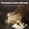 Lámparas de mesa Lámpara acrílica para dormitorio Sala de estar Escritorio Estudio Crystal Art Deco al lado de Luces nocturnas fantasma Iluminación E27