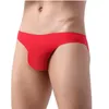 Underpants Sexy Men Bielizna krótkie spodenki Solid Ice Silk Silk Bezprodukowane majtki oddychające ultra cienkie nisko wznoszące się cueca plus rozmiar M-3xl