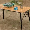 Móveis de acampamento A mesa dobrável de acampamento ao ar livre pode ser levantada e abaixada para o piquenique para o ovo de alumínio do jardim de piquenique rolo