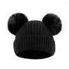 Beretten 1 Set eenvoudige hoedhandschoen geantieerd Keep warme rekbare babymeisjes jongens kinderen beanie cap handschoenen kit