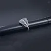 Cluster Rings FNJ Pure 925 Silver Leaf Ring Vintage Feather S925 Sterling Solid Thai For Women smycken Justerbar storlek