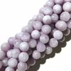 Perles en pierre Kunzite naturelle, pierres précieuses, entretoise ample pour la fabrication de bijoux, accessoires de collier, bracelet, 8mm, prix d'usine