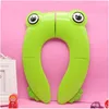 Coprisedili per WC da viaggio in silicone antiscivolo per bambini Cuscino per sedia Tappetino pieghevole per vasino